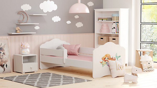 FALA lit enfant avec barreau 160x80 Mermaid