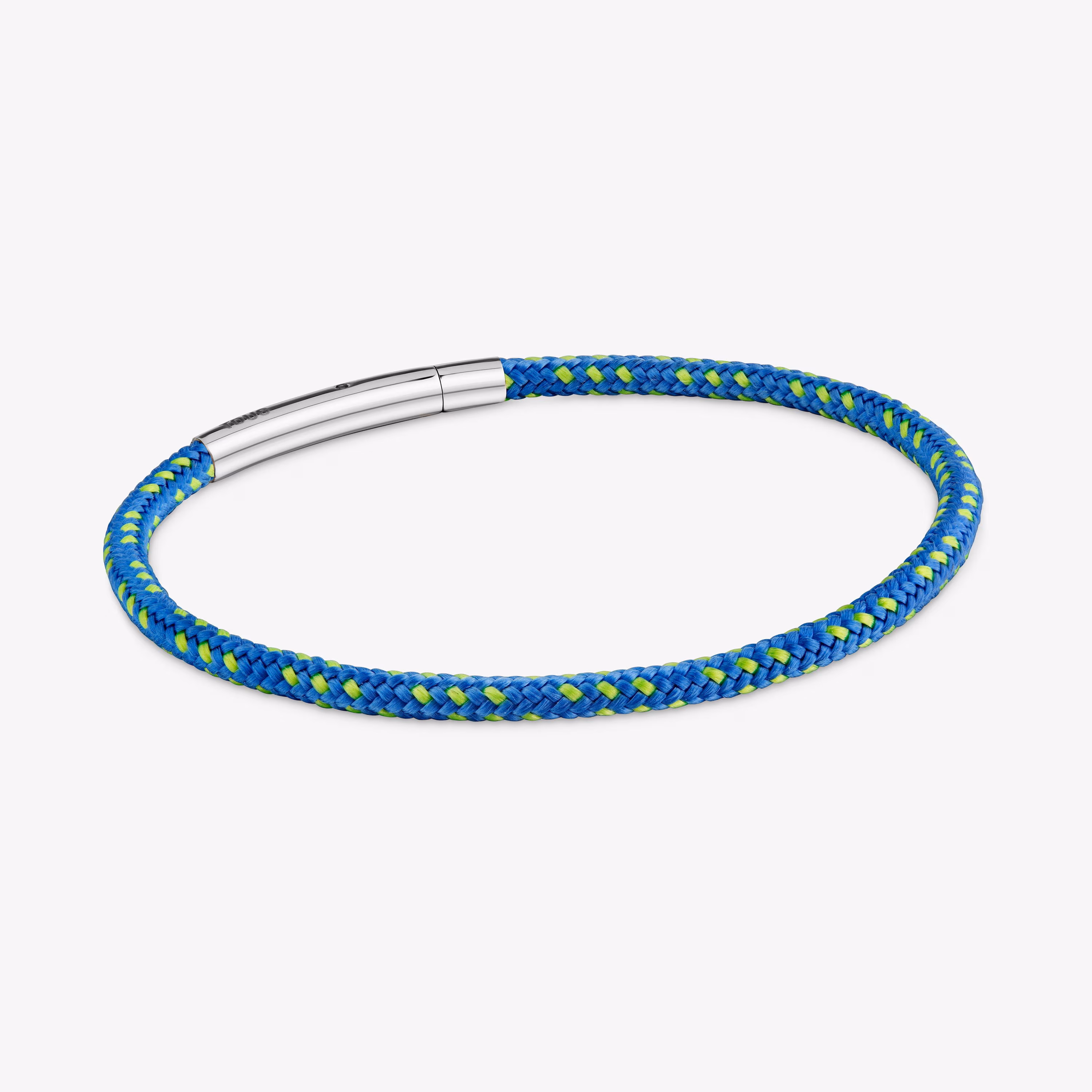 Pulsera con cordón azul y acero TOUS Basics