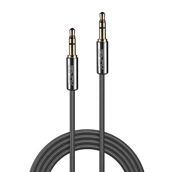 Câble audio Jack 3.5mm Cromo Line 5m LINDY