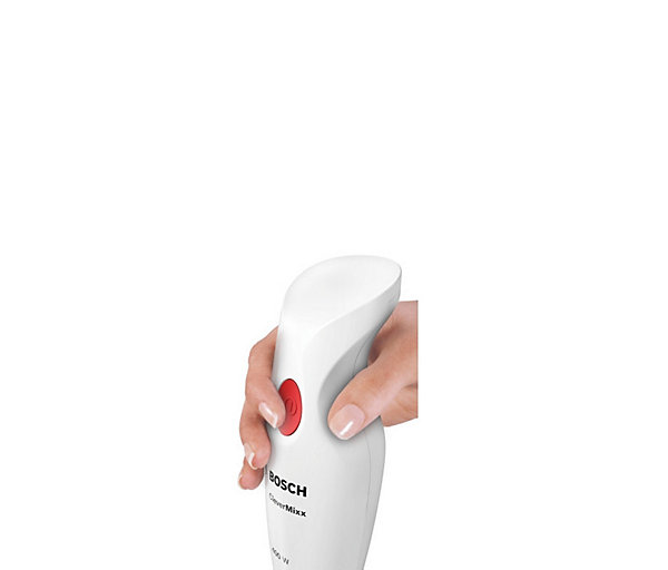 Mixeur plongeant CleverMixx - BOSCH - 400W - Pied détachable inox - 1 vitesse - Bol mixeur - Blanc