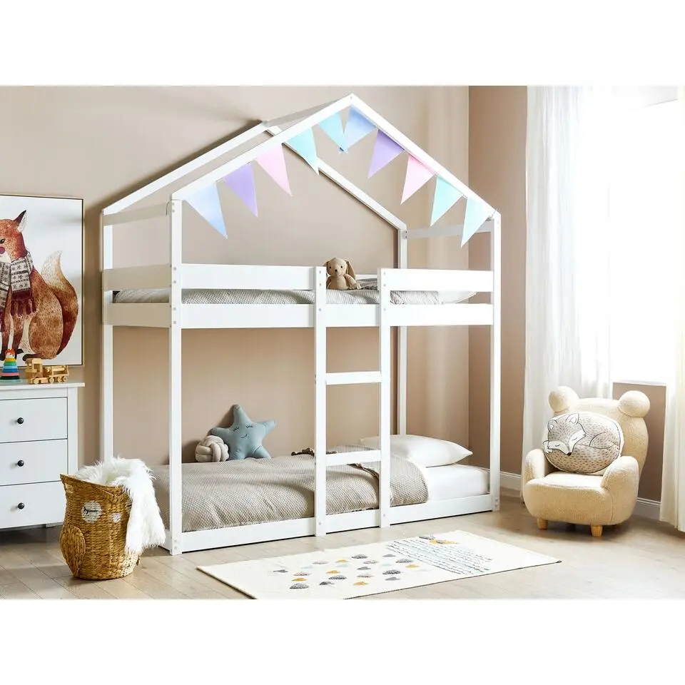 LABATUT - Stapelbed - Wit - 90 x 200 cm - Dennenhout