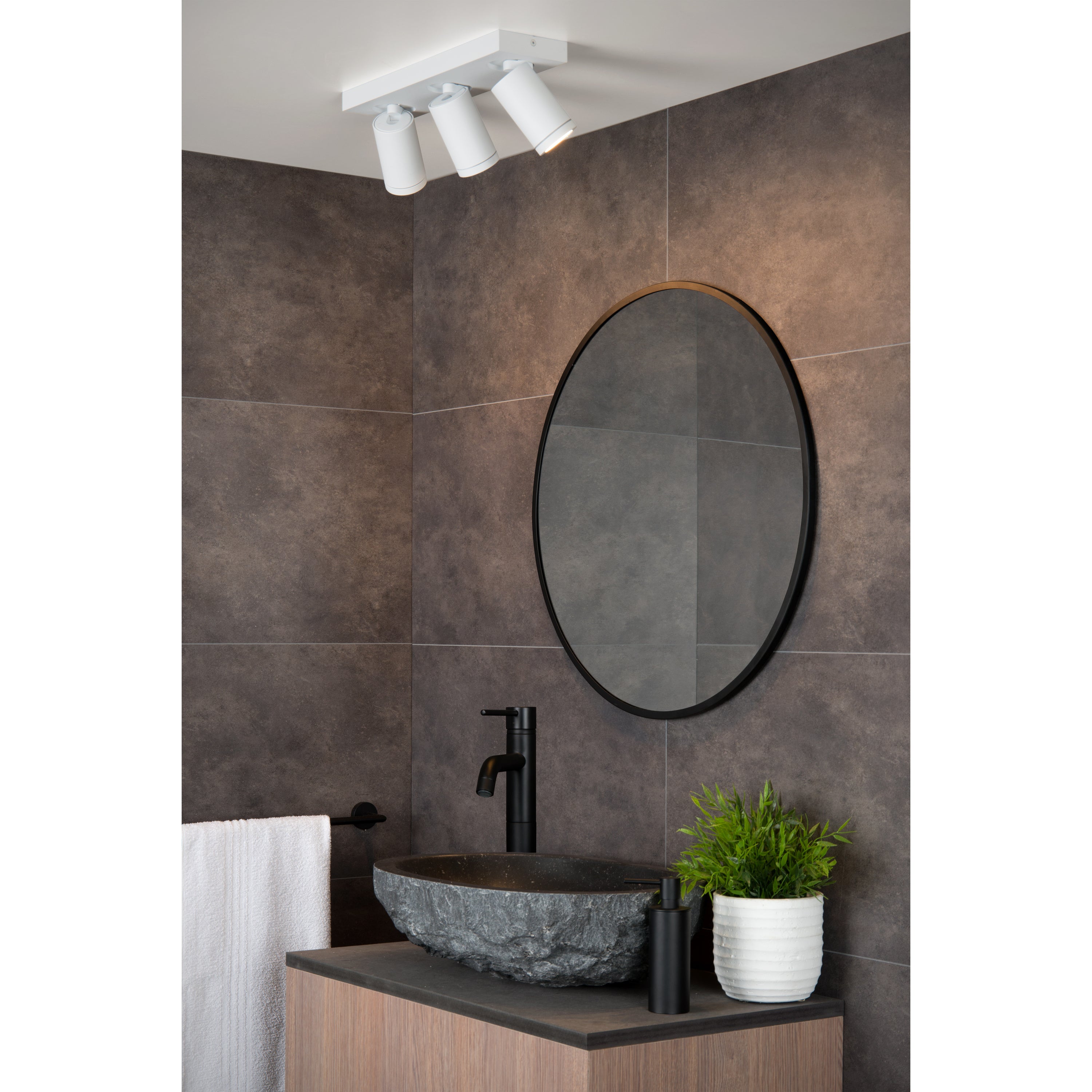 Lucide TAYLOR - Plafondspot Badkamer - LED Dim to