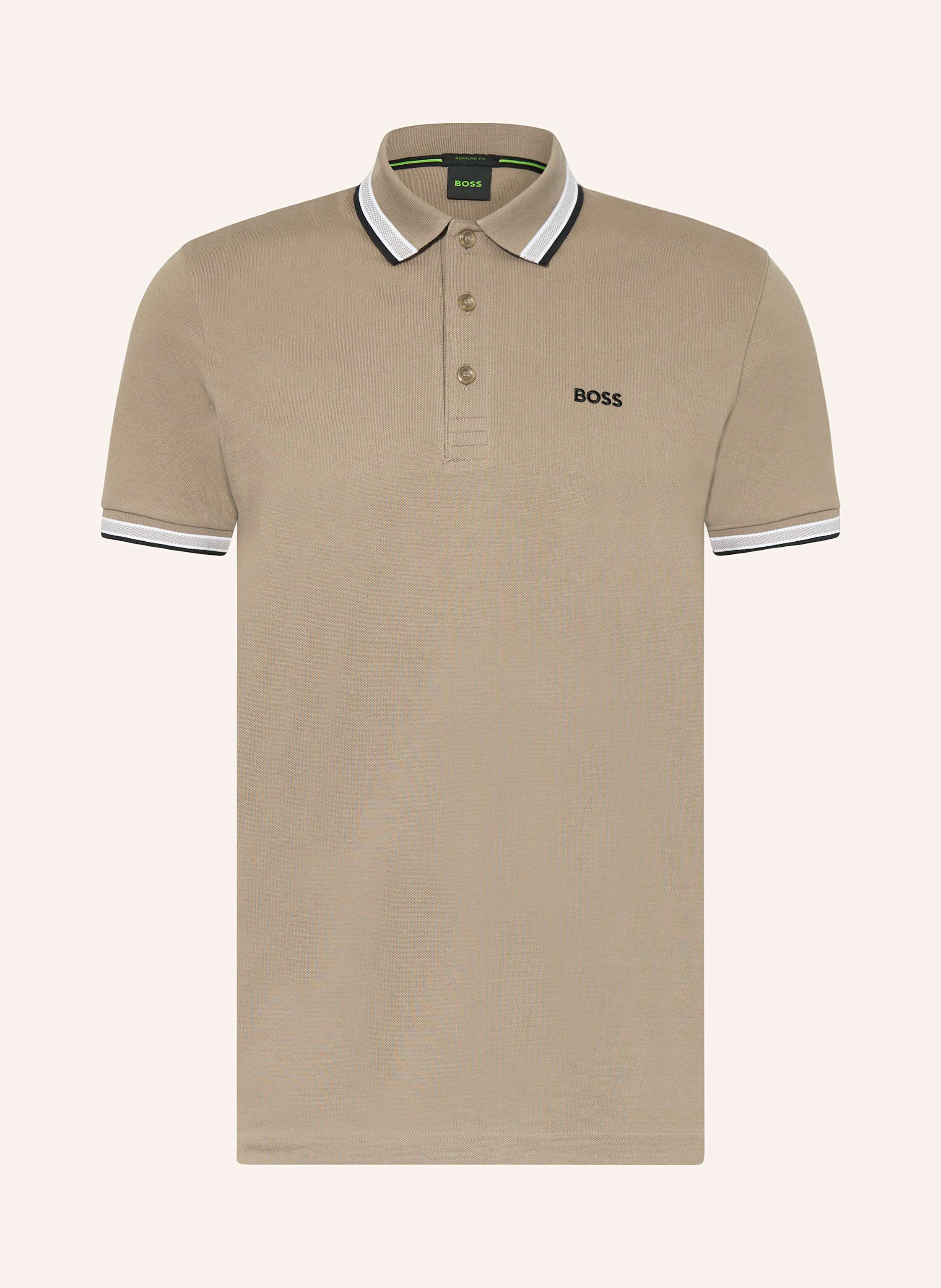 BOSS Piqué-Poloshirt PADDY CURVED Regular Fit