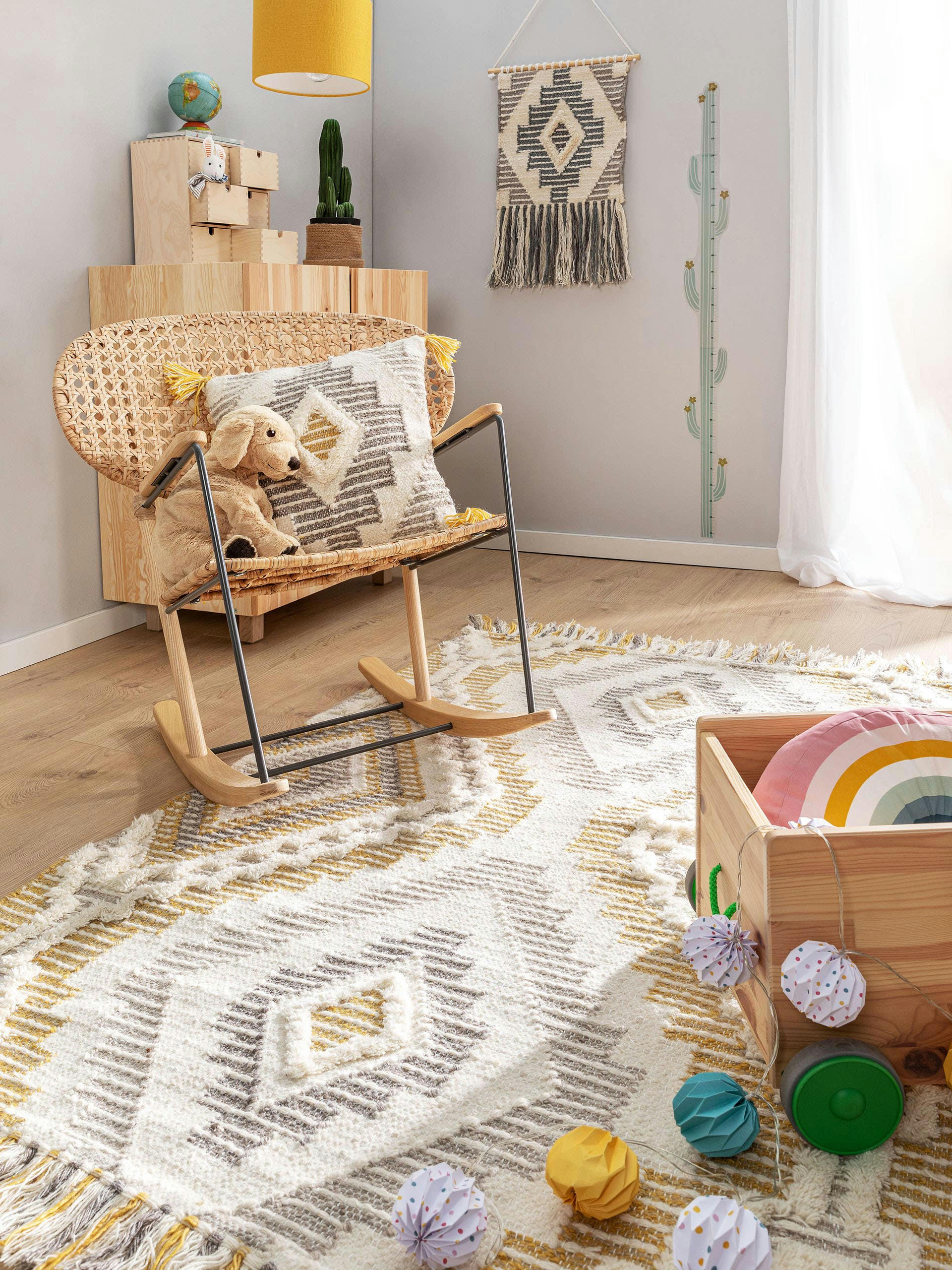 WANDA - Housse de coussin jaune 45x45