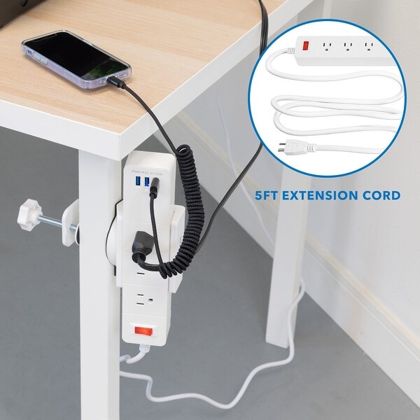 Mount-It! Power Strip and Clamp Desk Mount
