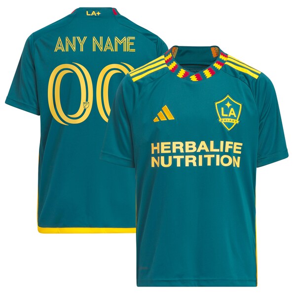 LA Galaxy adidas Youth 2024 LA Kit Replica Custom Jersey - Green