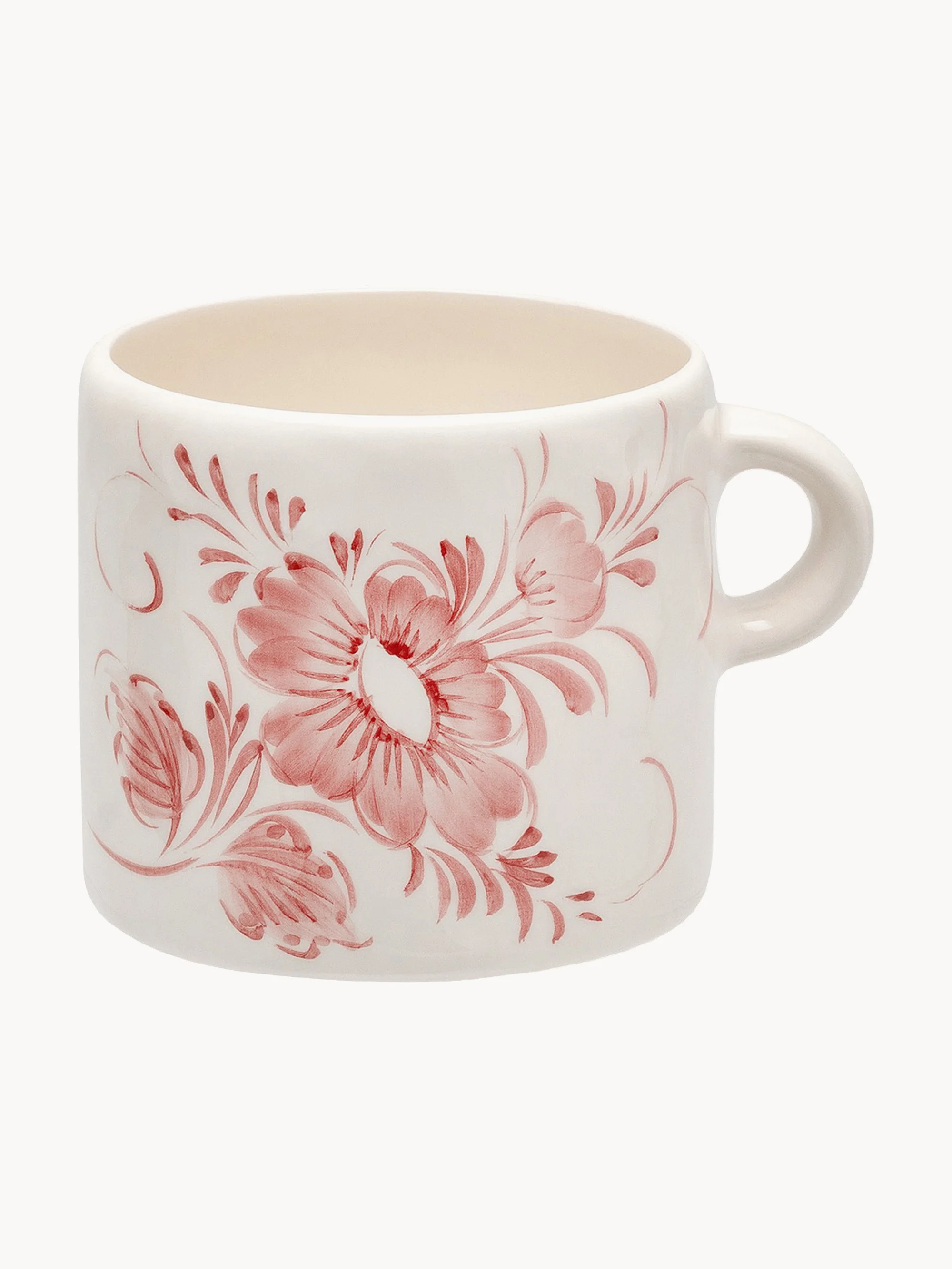 Handbemalte Tasse Whimsical Rose