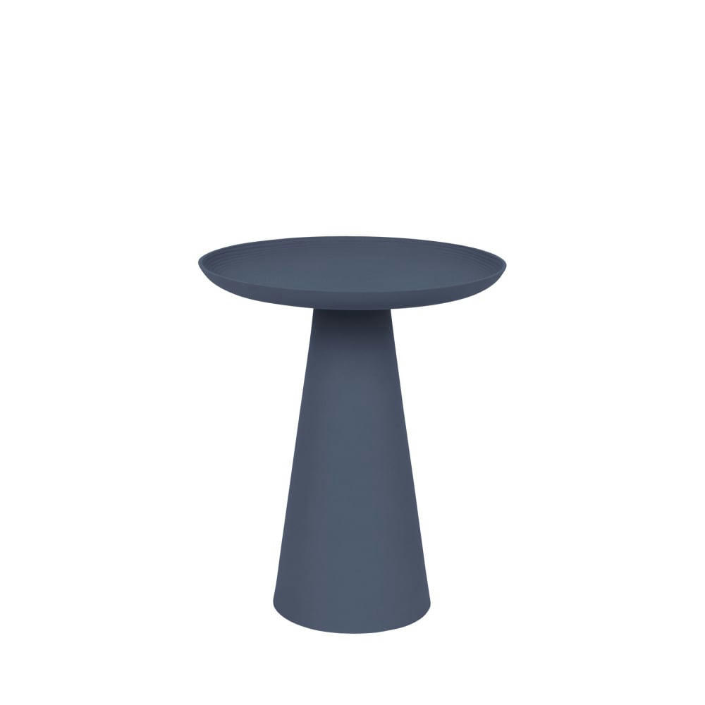 RINGAR - Table d'appoint ronde en aluminium D34,5cm bleu