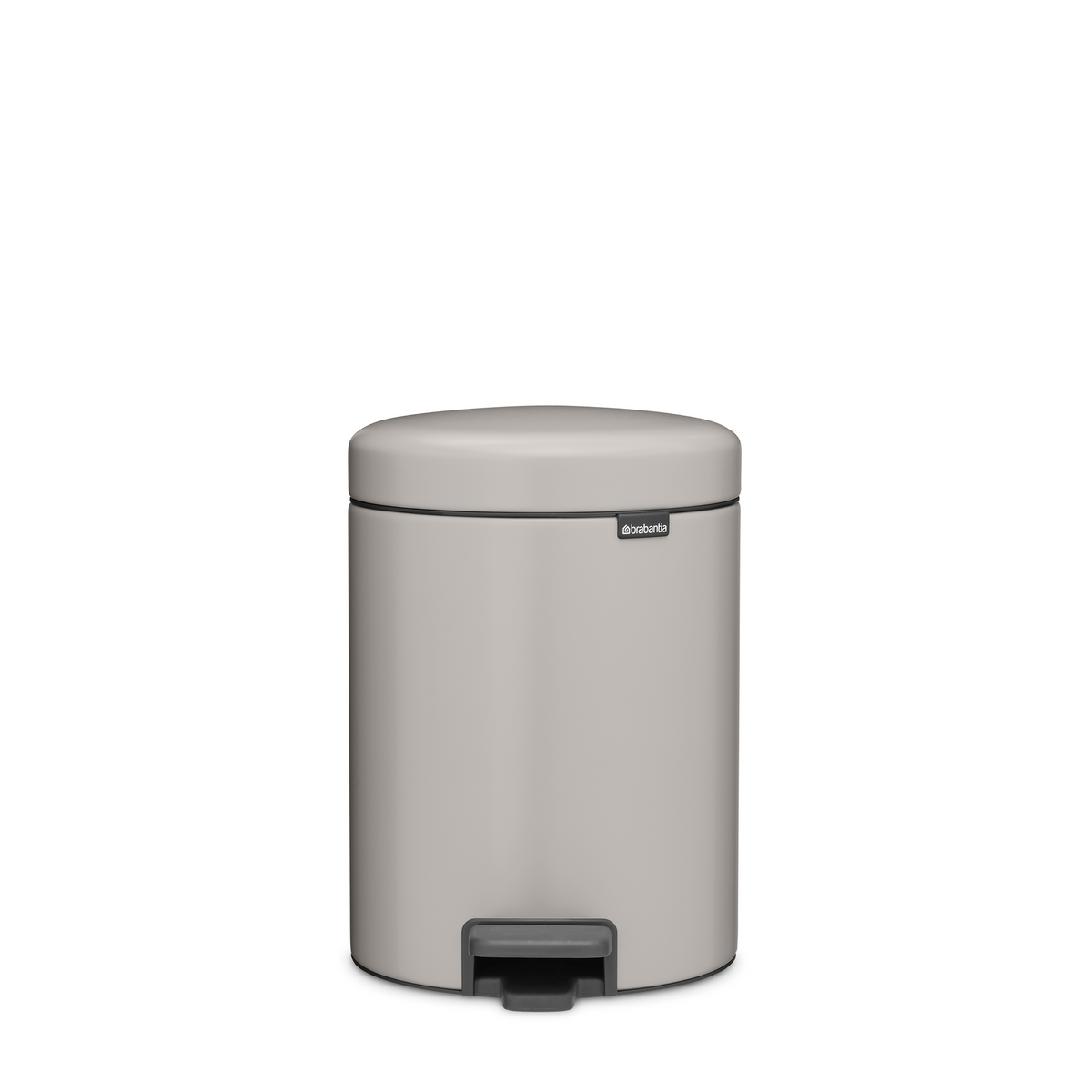 Brabantia NewIcon Pedaalemmer, 5 liter, kunststof binnenemmer - Soft Grey
