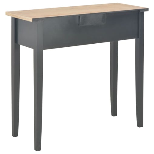 NNEVL Dressing Console Table Black 79x30x74 cm Wood