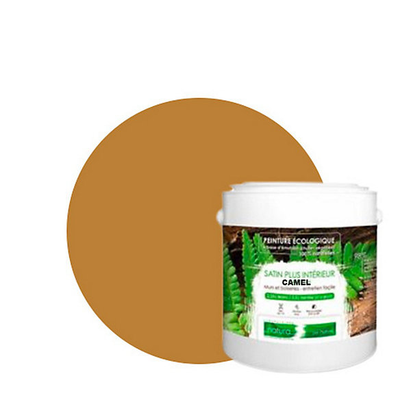 Camel Peinture interieur aspect satin Natura - Camel - 2.5L
