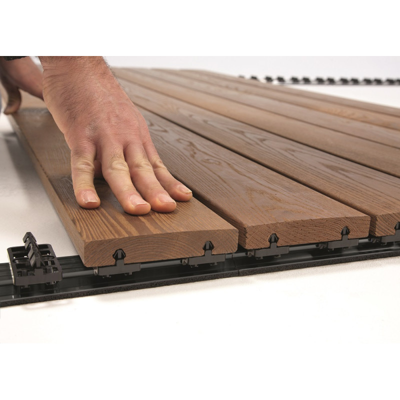 Rail de fixation pour planche de terrasse 198 x 3 x 6,3 cm GRAD BY YOU