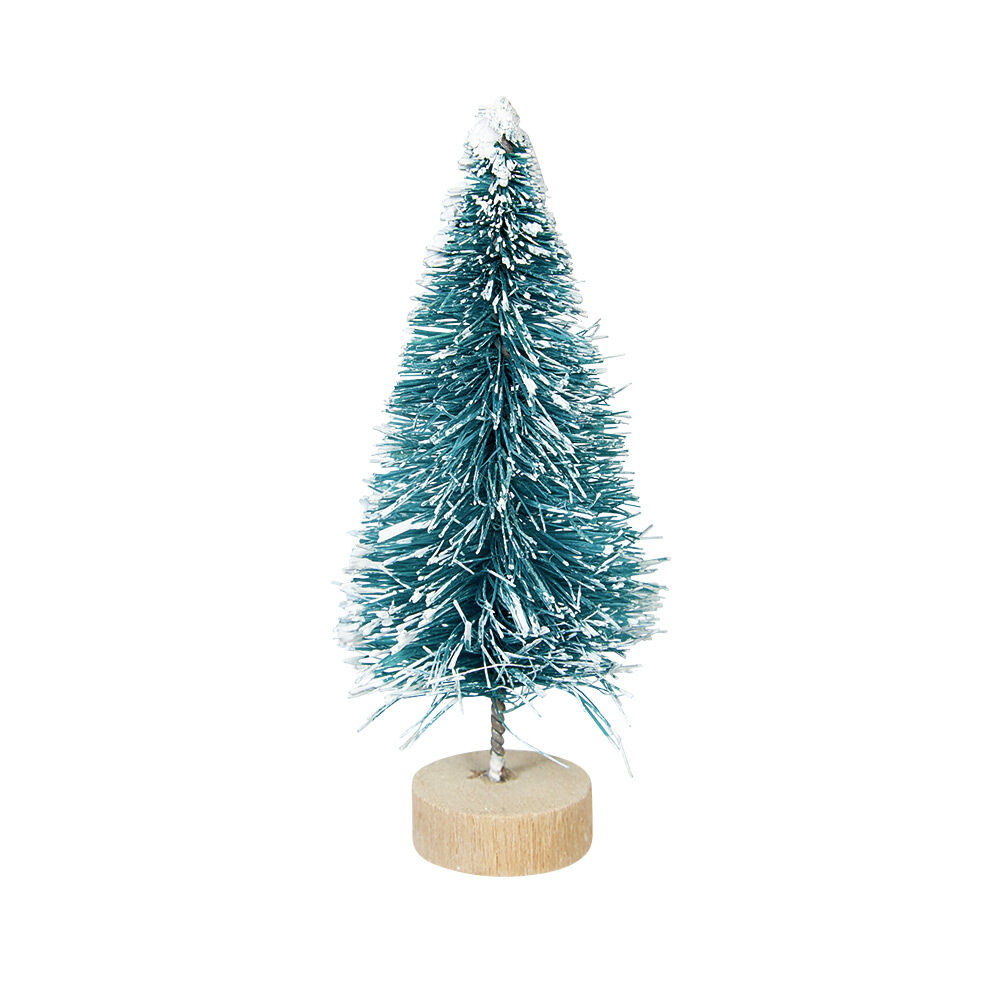 Sapin vert miniature accessoires de No&euml;l x5