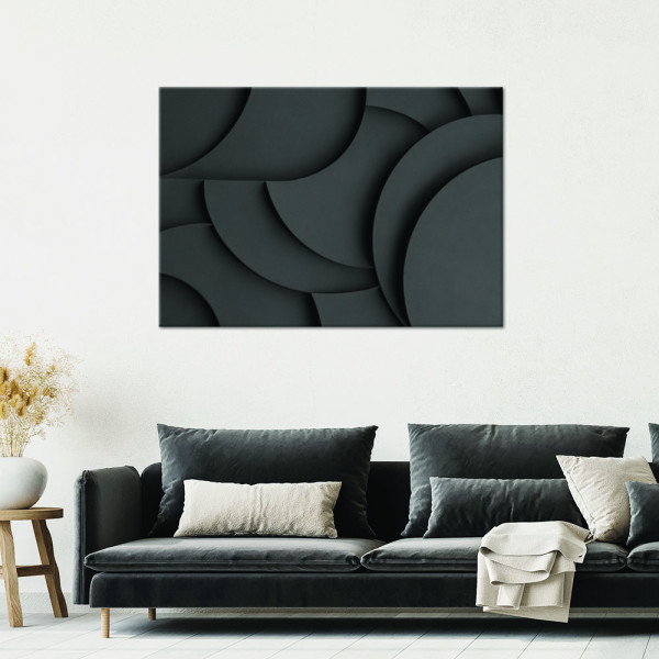 Feeby Obraz na płótnie, Ciemna Tekstura 3D 60x40