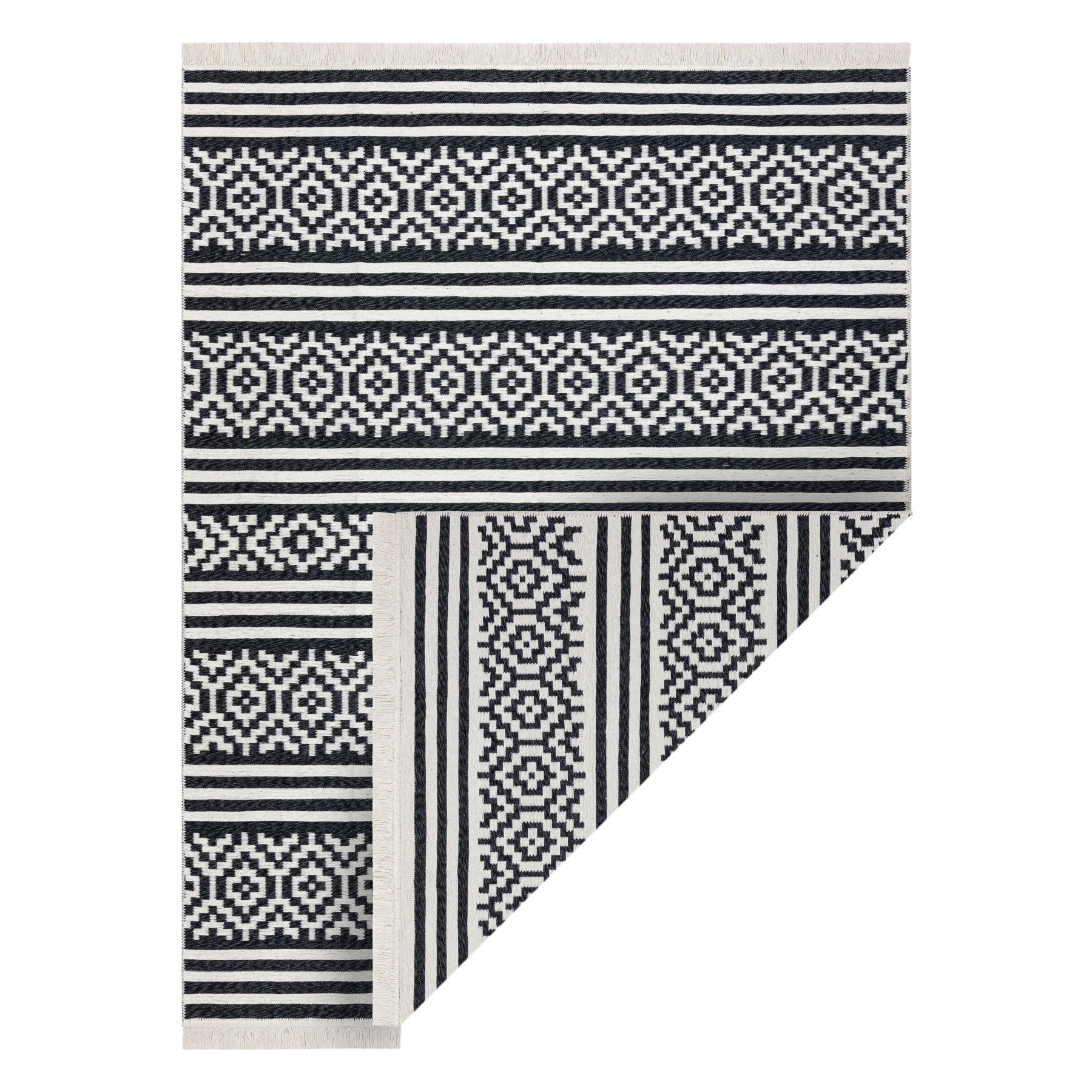 Dywan TWIN 22996 Geometryczny, pasy bawełna, dwustronny 60x90 cm
