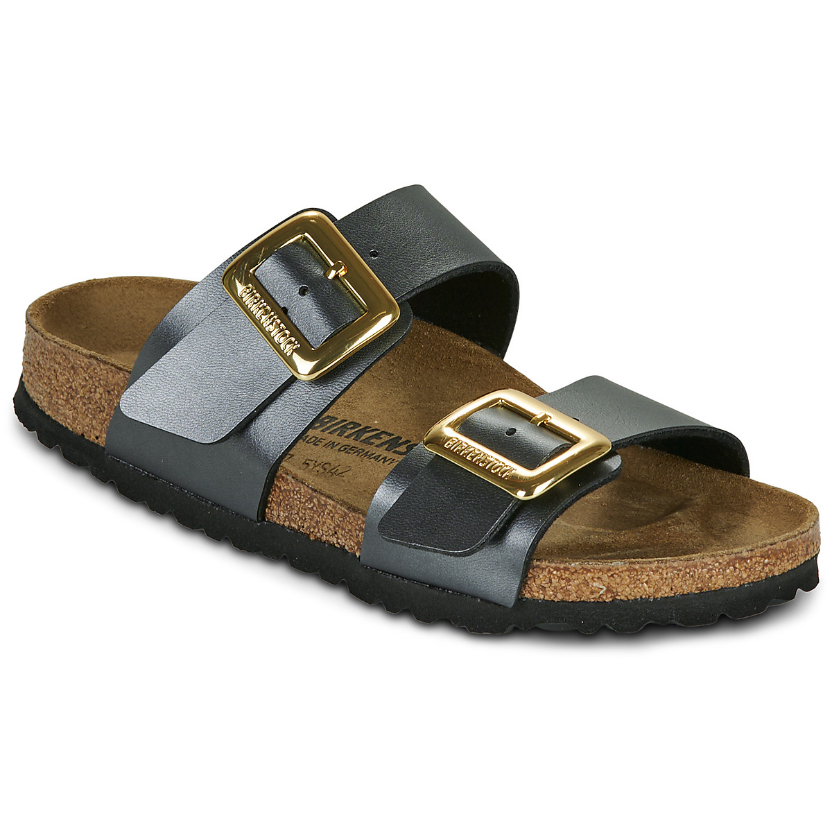 BIRKENSTOCK - Sydney Cushion Buckle - White / Metallic /  black