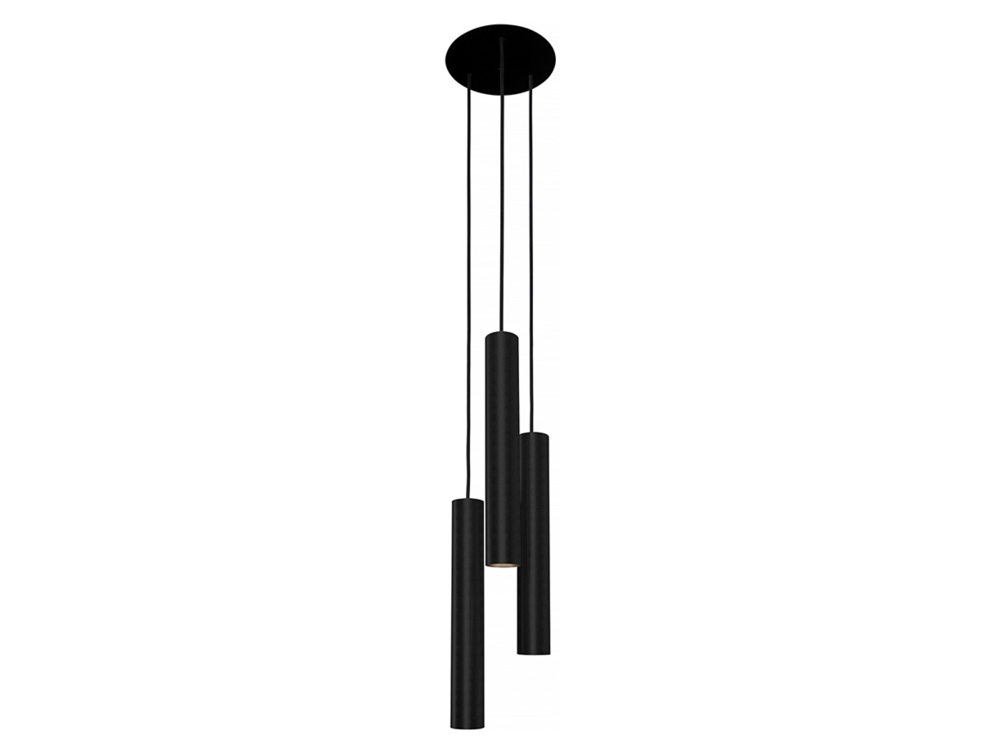 Lampa wisząca Eye L 3-punktowa aluminiowa czarna