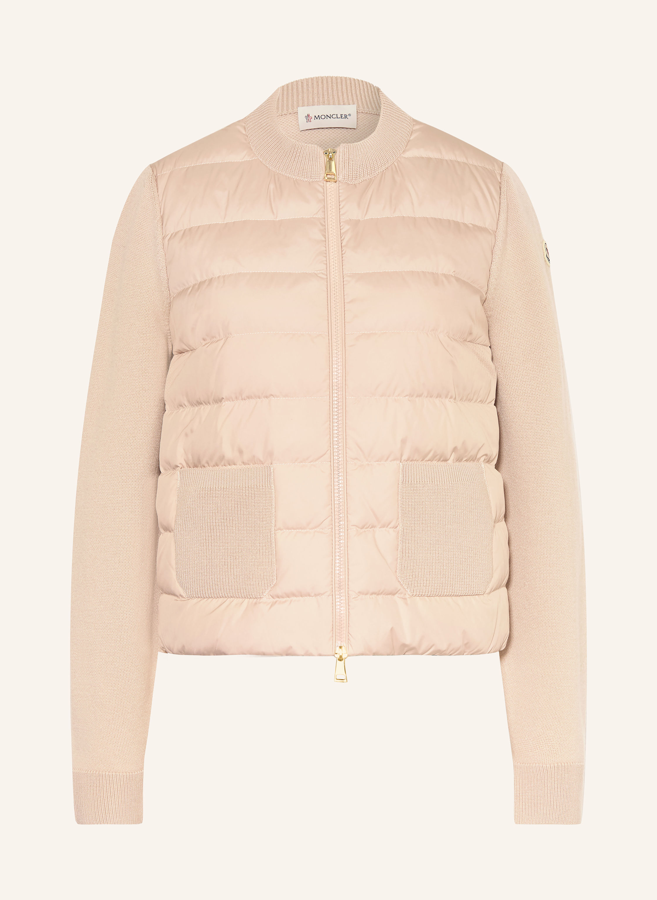 MONCLER Daunenjacke im Materialmix
