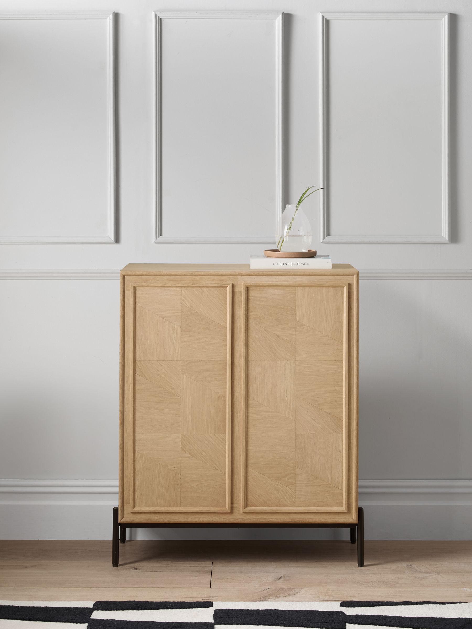 Jasper Conran London White Washed Oak Aden Small Sideboard