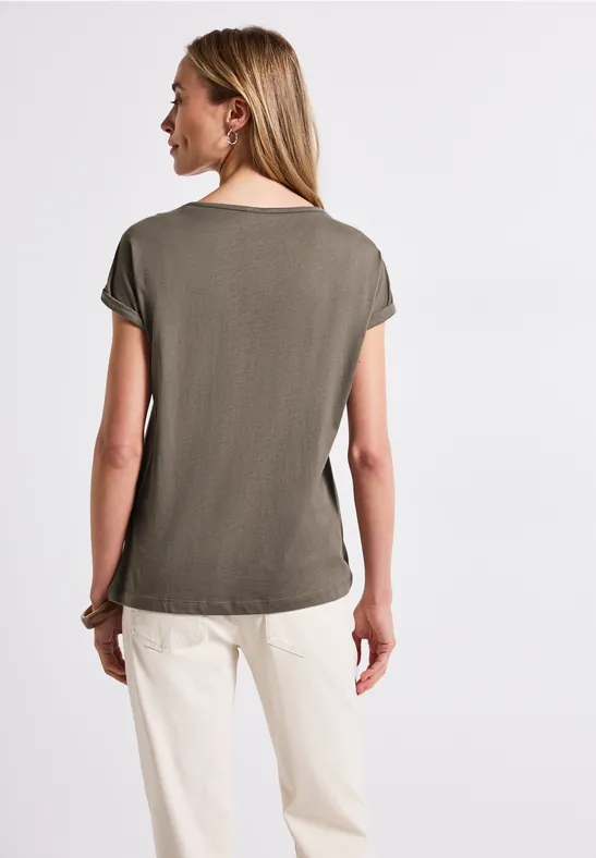 Basic Shirt mit Print