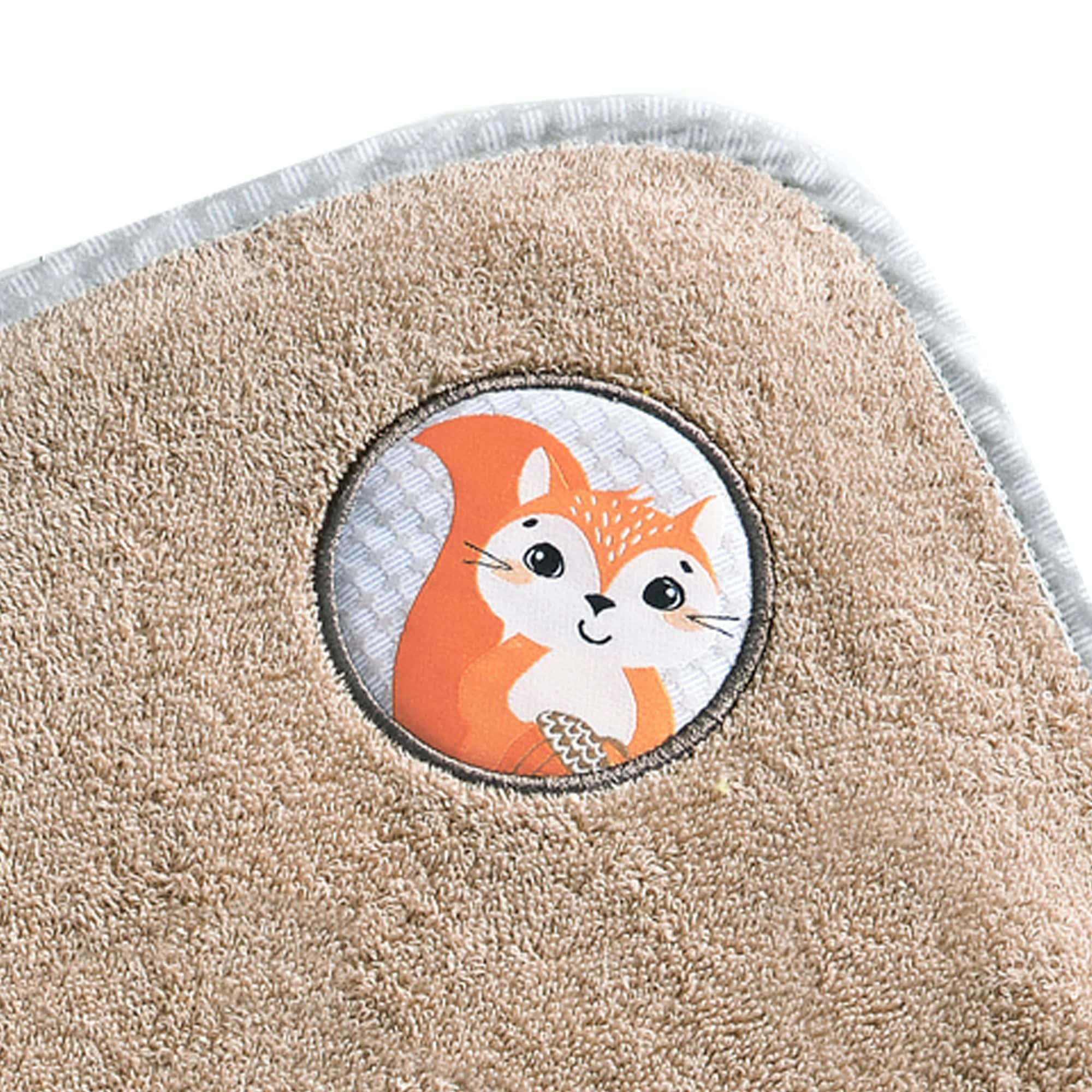 PETITES BETES - Cape de bain bébé beige 70X70 en coton