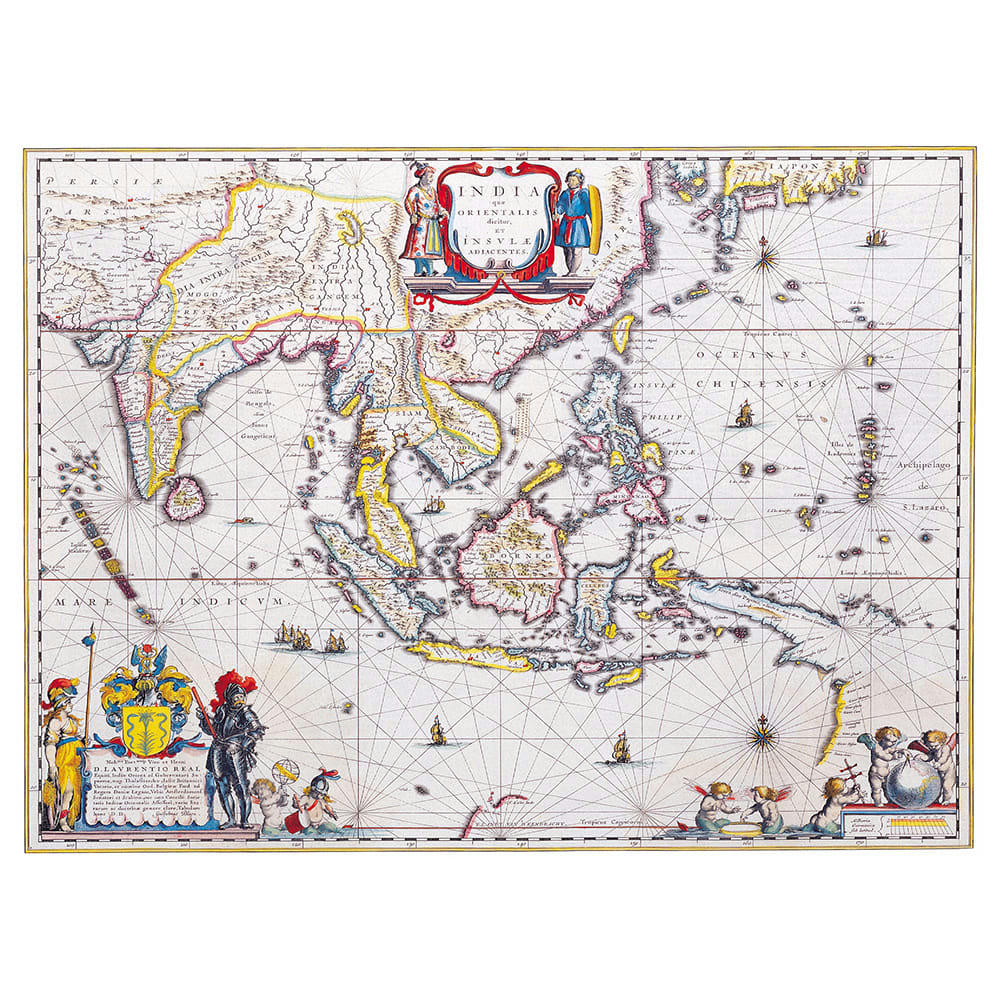 - Tableau cartographie ancienne carte No.8 80x100cm