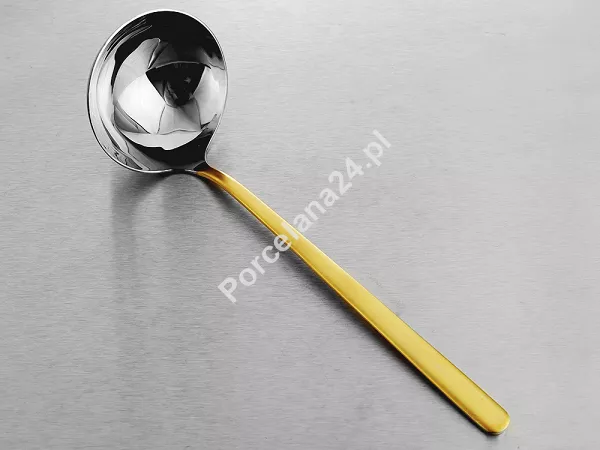 Komplet sztućców 65 cz. na 12 osób Hisar - Bahama Gold Satin (4.0/3.0mm) matowe złoto