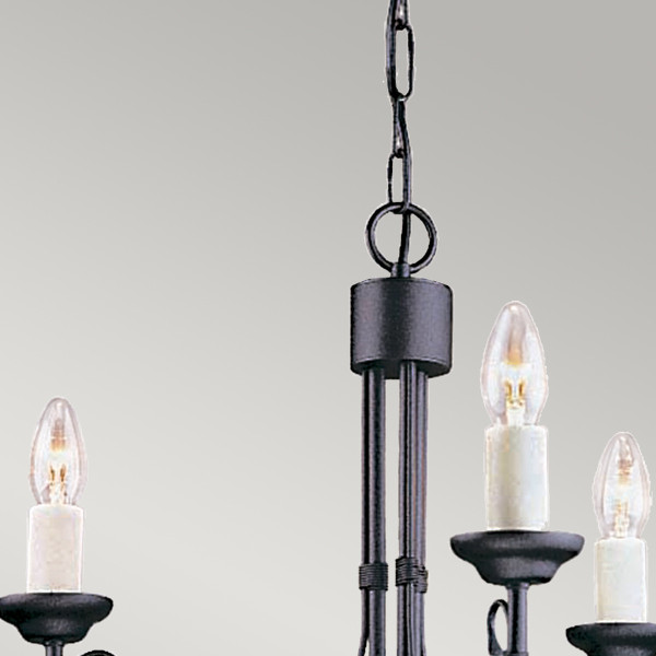 Lampa wisząca czarna Chartwell 3xE14x60W wym: 110,5x43x43 cm Elstead