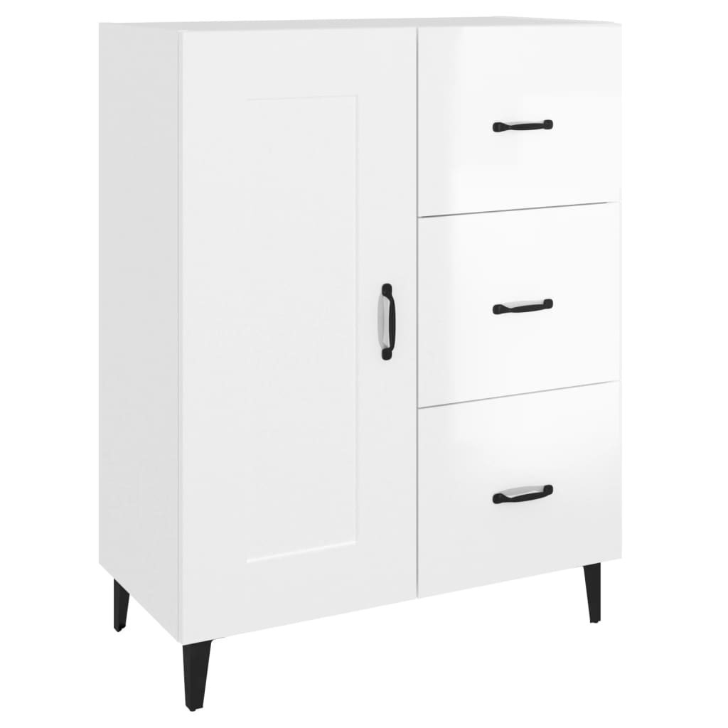 Szafka Biała Połysk 69.5x34x90 cm do Salonu Pokoju Sypialni