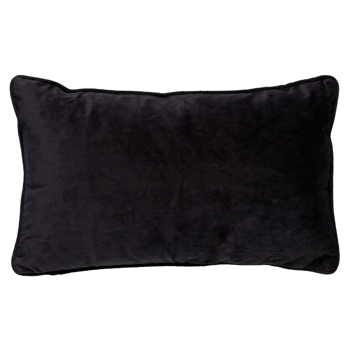 FINN - kussenhoes 30x50 cm - velvet - lendekussen - Raven - zwart