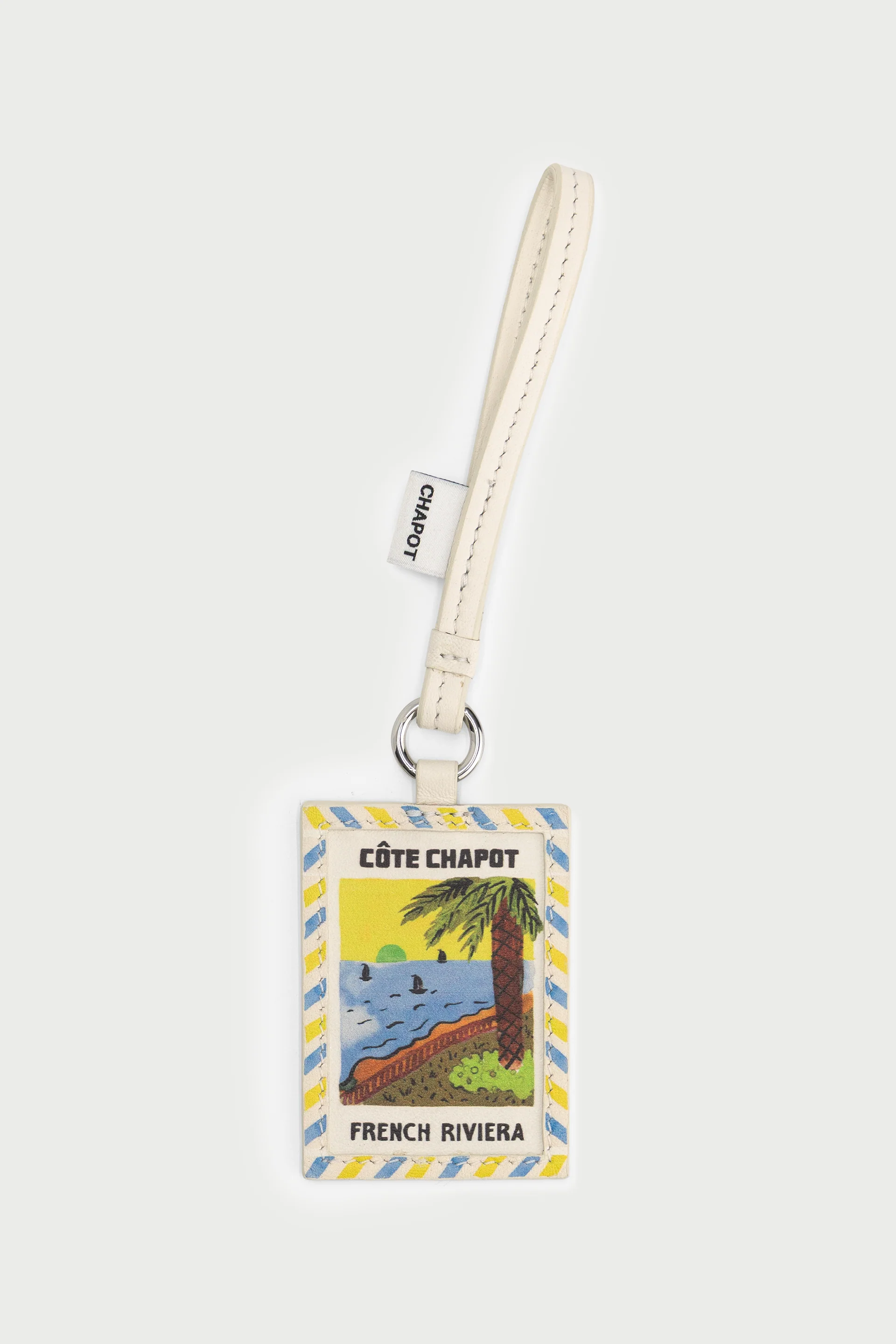 Postcard Bag Charm | Cosy White