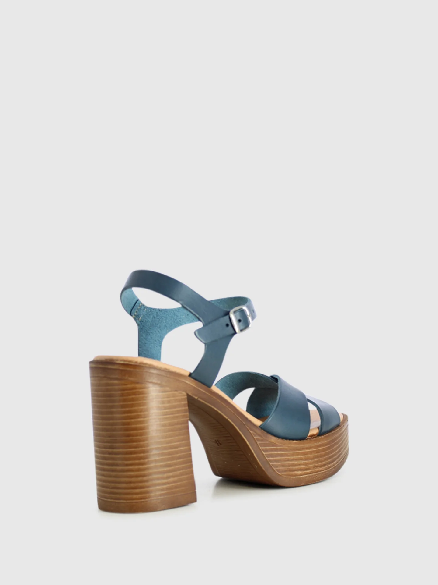 Sandálias de Plataforma em Azul Marinho