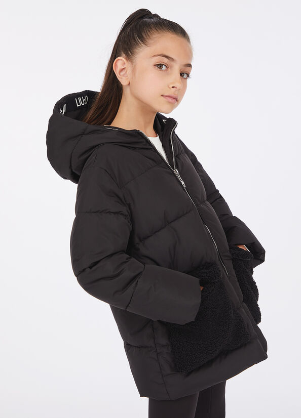 Cappotto in nylon trapuntato