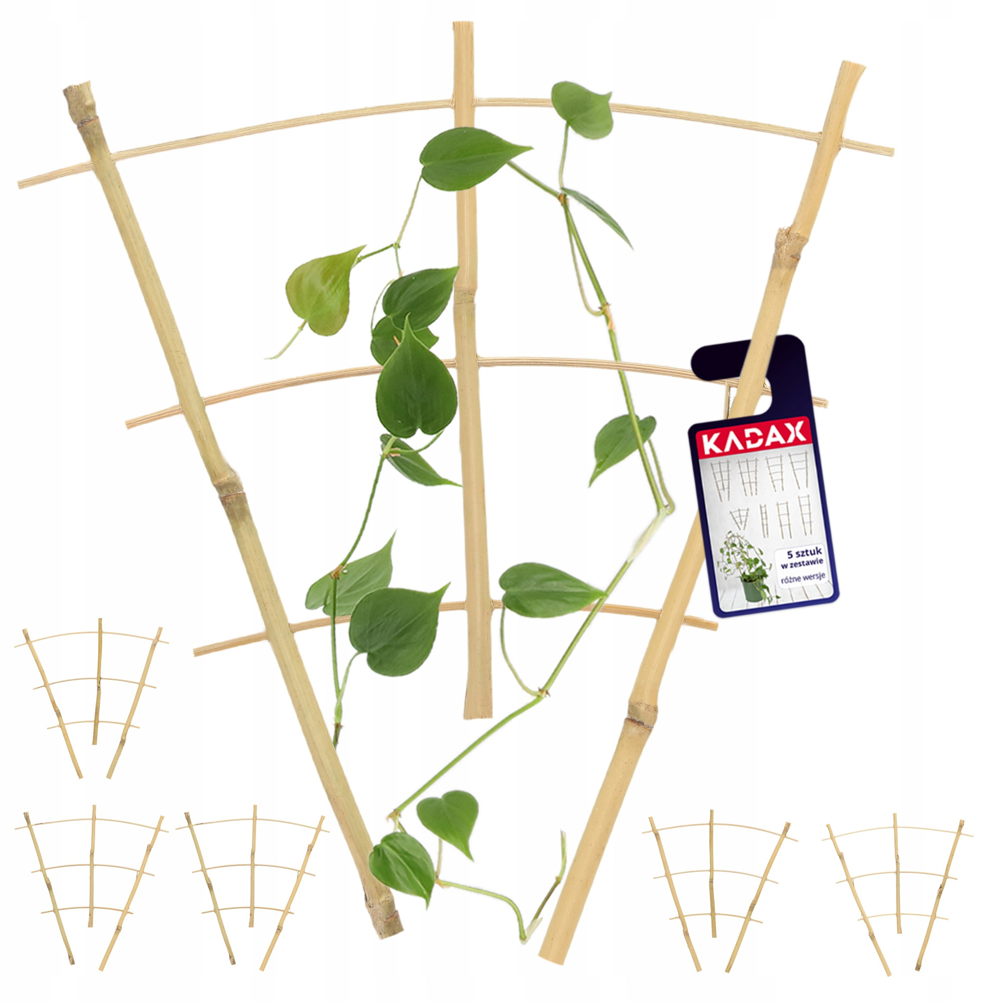 Pergola Podpora Drabinka Bambusowa 26cm 5 szt