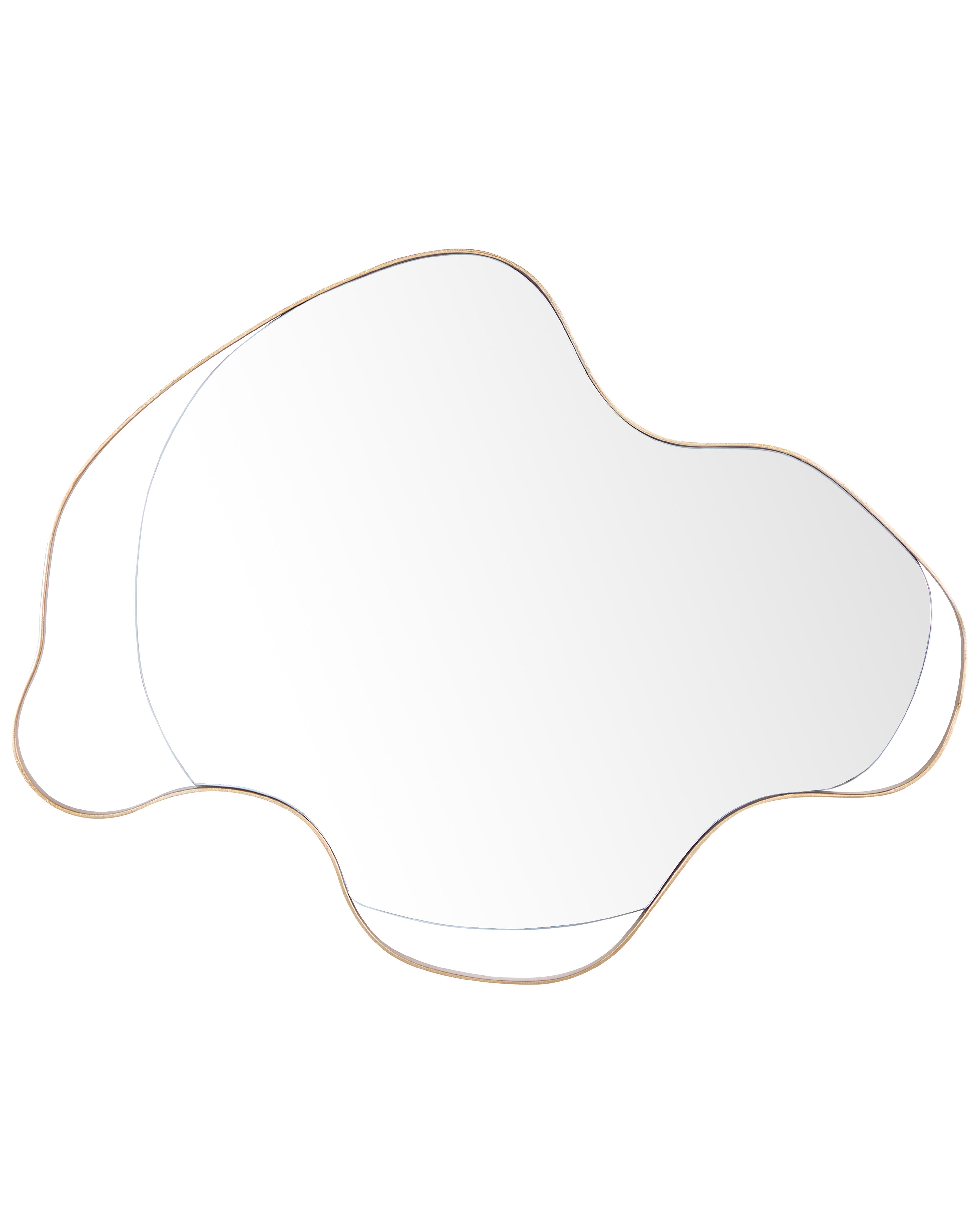 Wall Mirror MELUN 77 cm 59 cm Metal Gold
