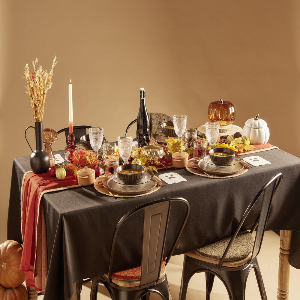 Verre Halloween transparent avec tête de mort intérieur 350ml