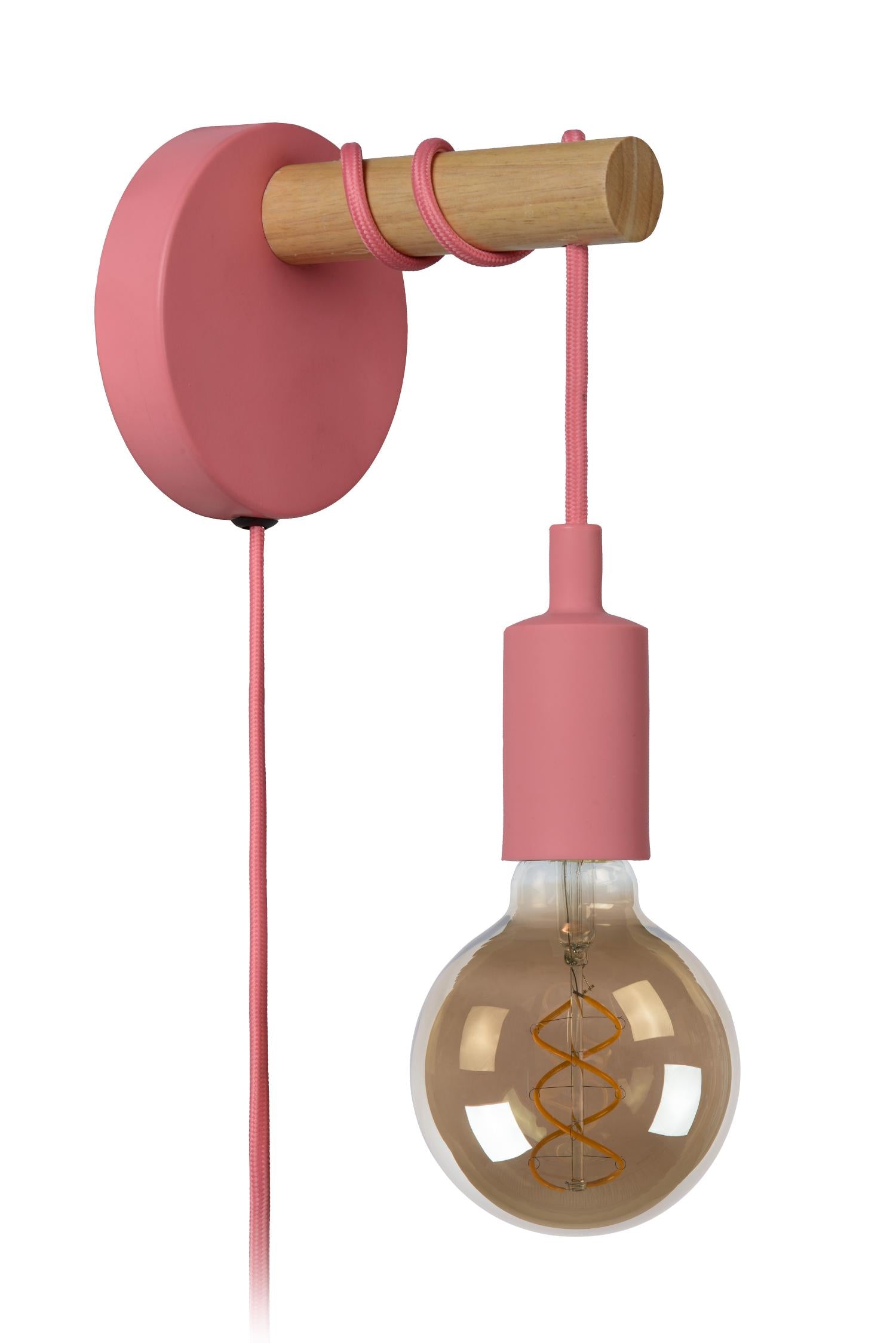 Lucide POLA Wandlamp - Roze