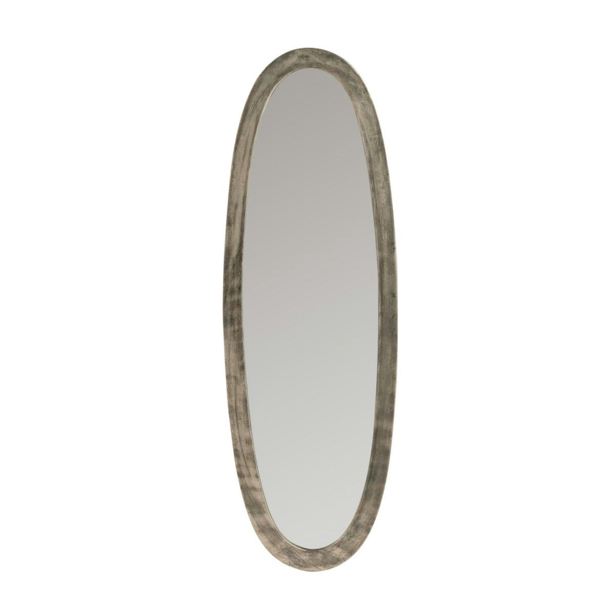 CHRIS - Miroir ovale en aluminium 99x33cm