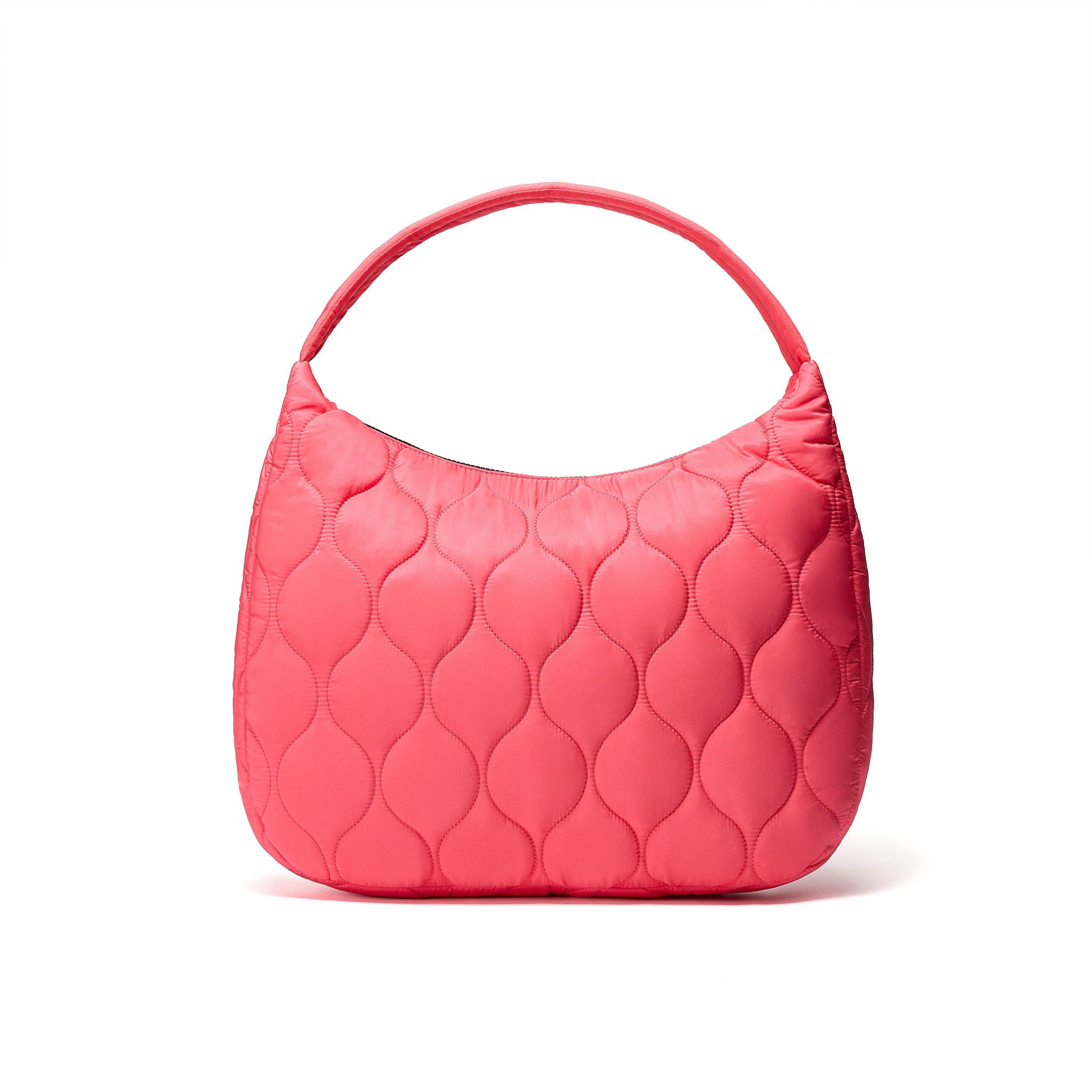Clarks Quilted Tote Bright Pink Synthetic Shoulder Bag,Tote Bag