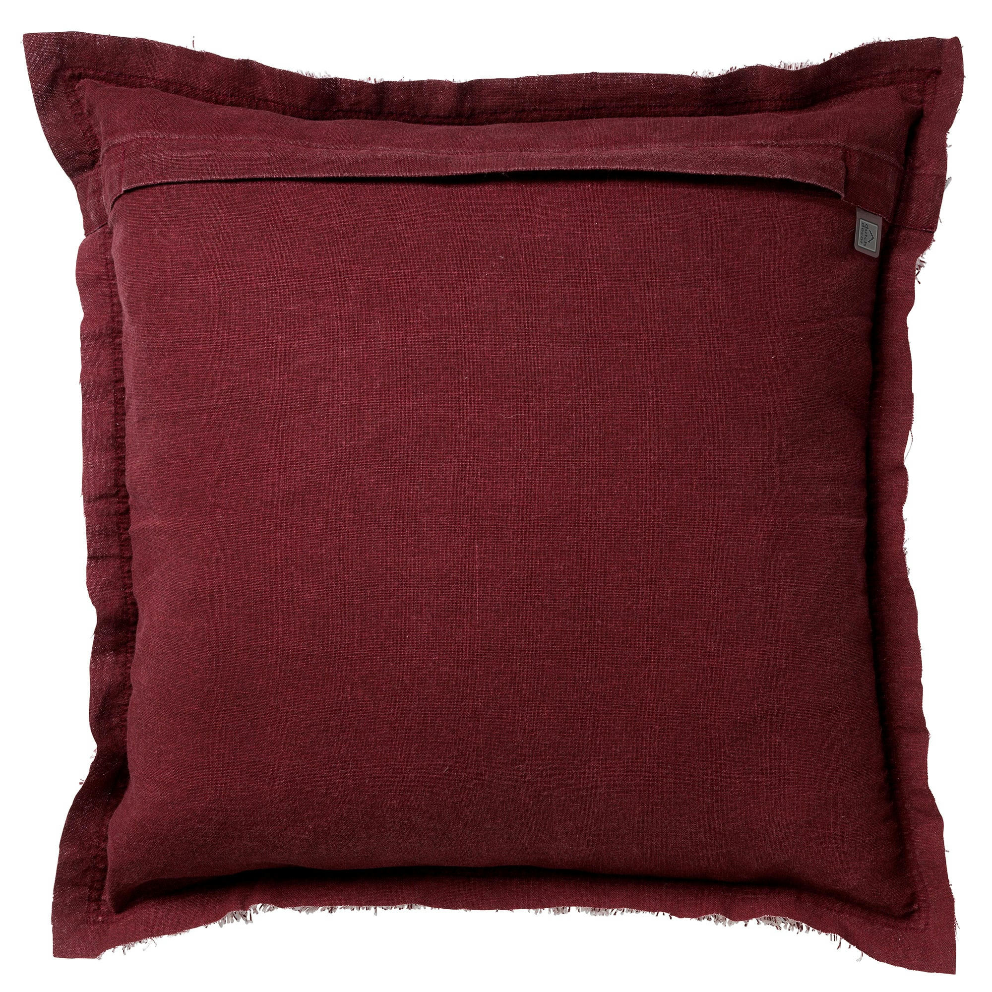 - Housse de coussin rouge en coton-60x60 cm uni