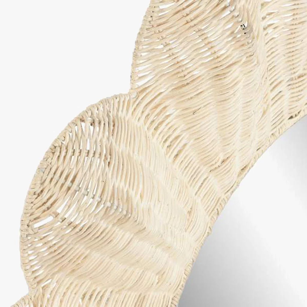 Espelho Flor Rattan D91 SOLEA