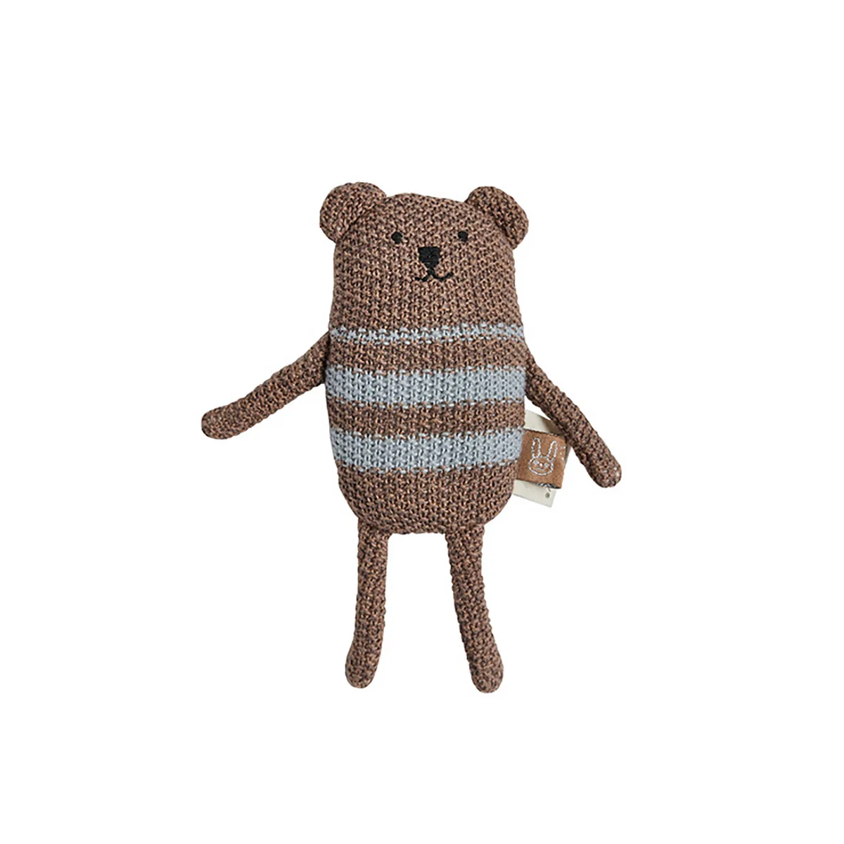 OYOY Mini - Bella Bear Rassel, brown melange