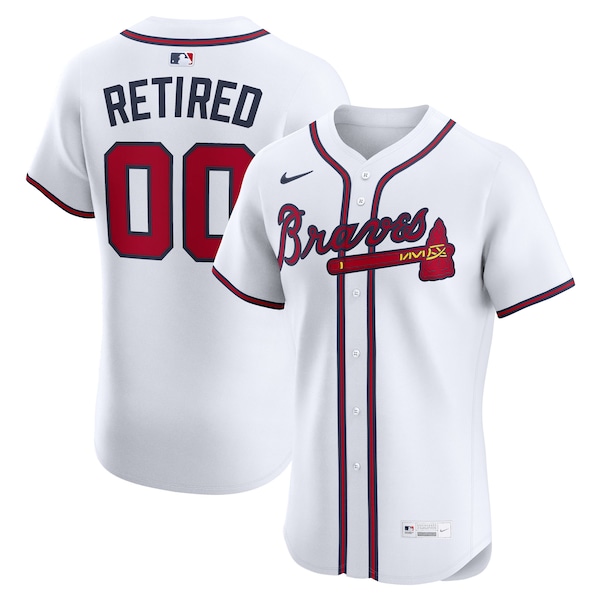 Atlanta Braves Nike  Home Elite Pick-A-Player Retired Roster Jersey - White
