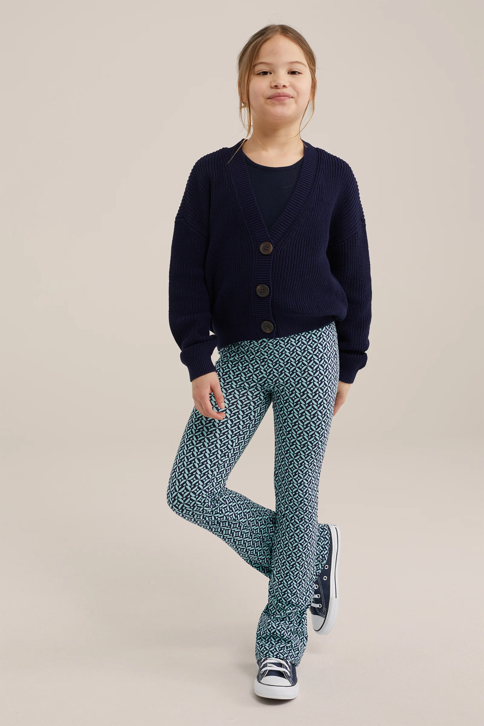 Meisjes fijngebreid vest