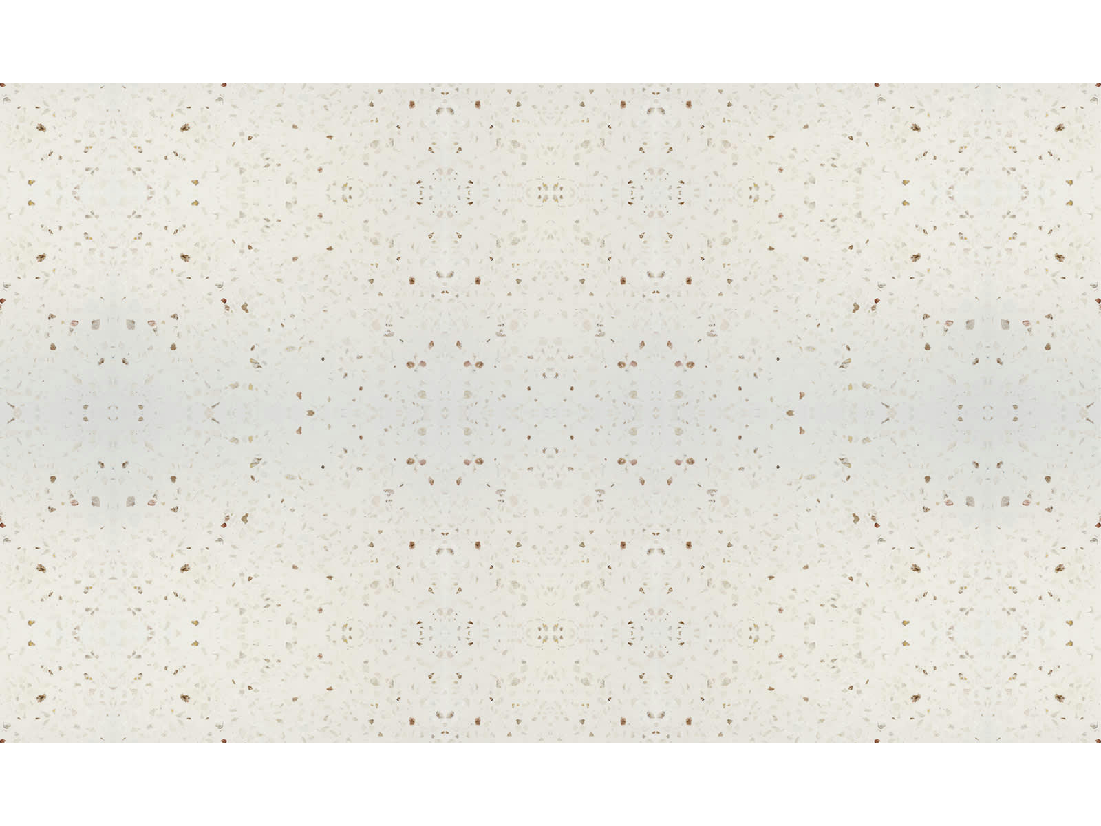 TERRAZZO - Tapis vinyle blanc cassé 65x180cm