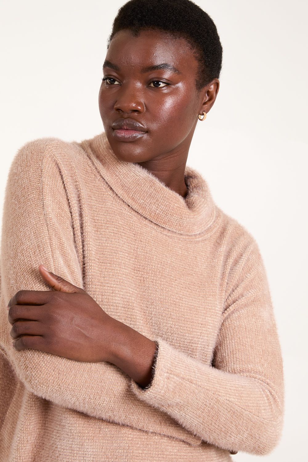 Blue Vanilla High Neck Jumper