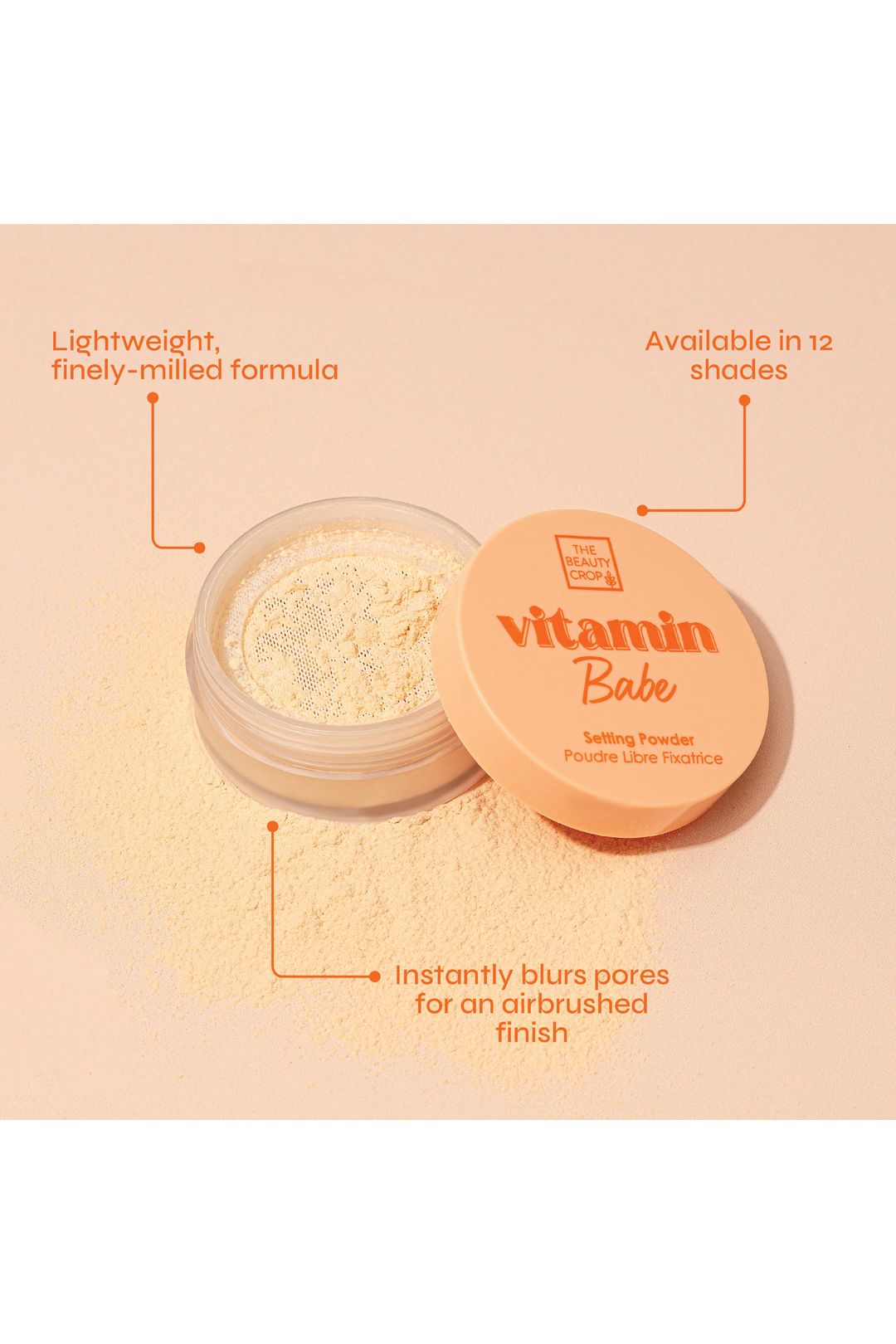 The Beauty Crop Vitamin Babe Flawless Shine Controlling Setting Powder 8g