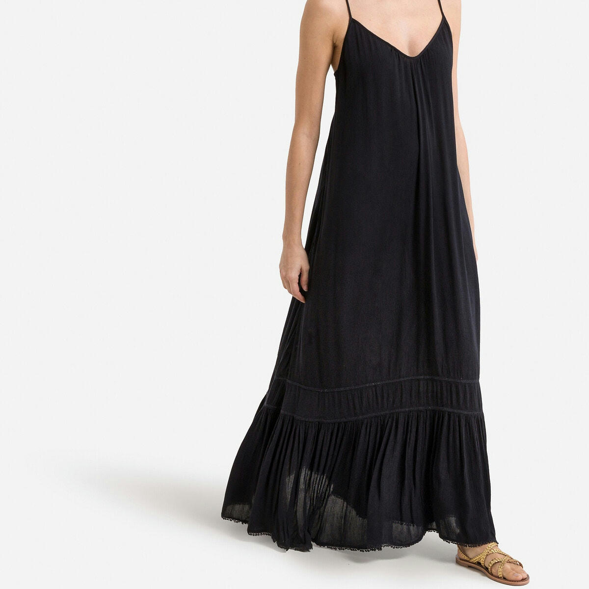 Robe longue à bretelles Cami