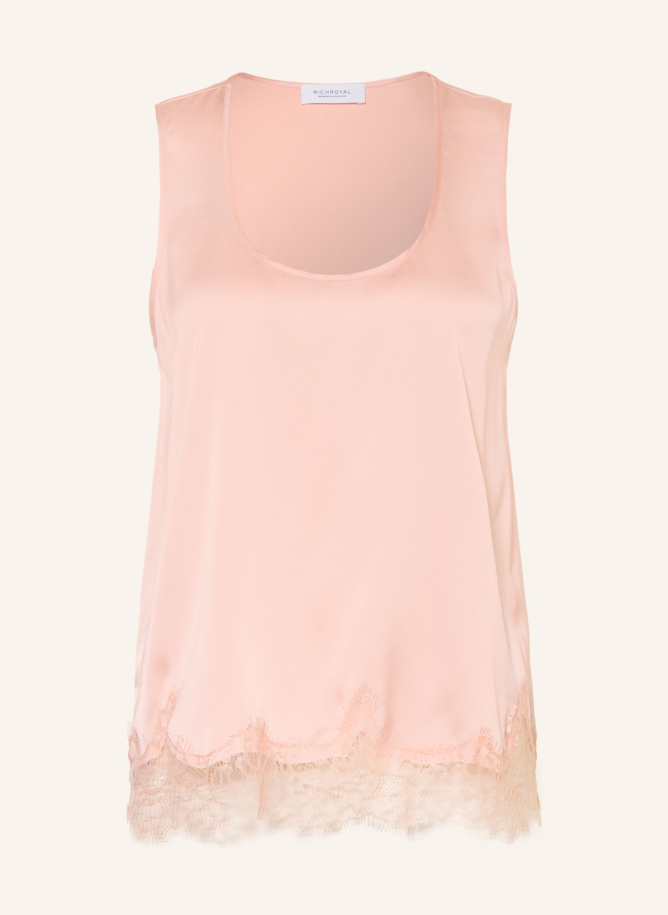 Rich & Royal Satintop mit Spitze
