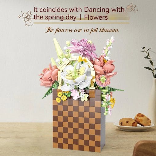 NNEOBA DIY plant bonsai creative flower basket model